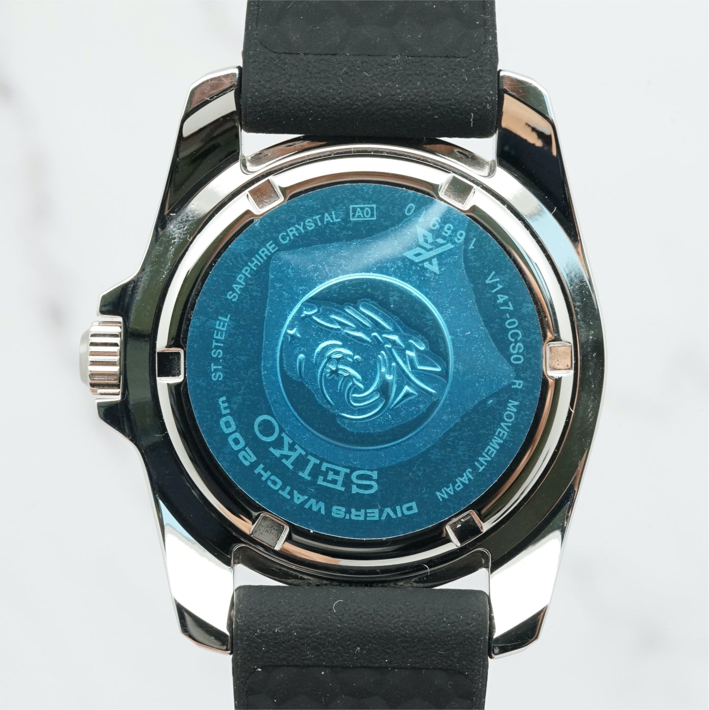 Seiko Prospex SNE573P Black Dial Solar Air Diver - V147-0CS0