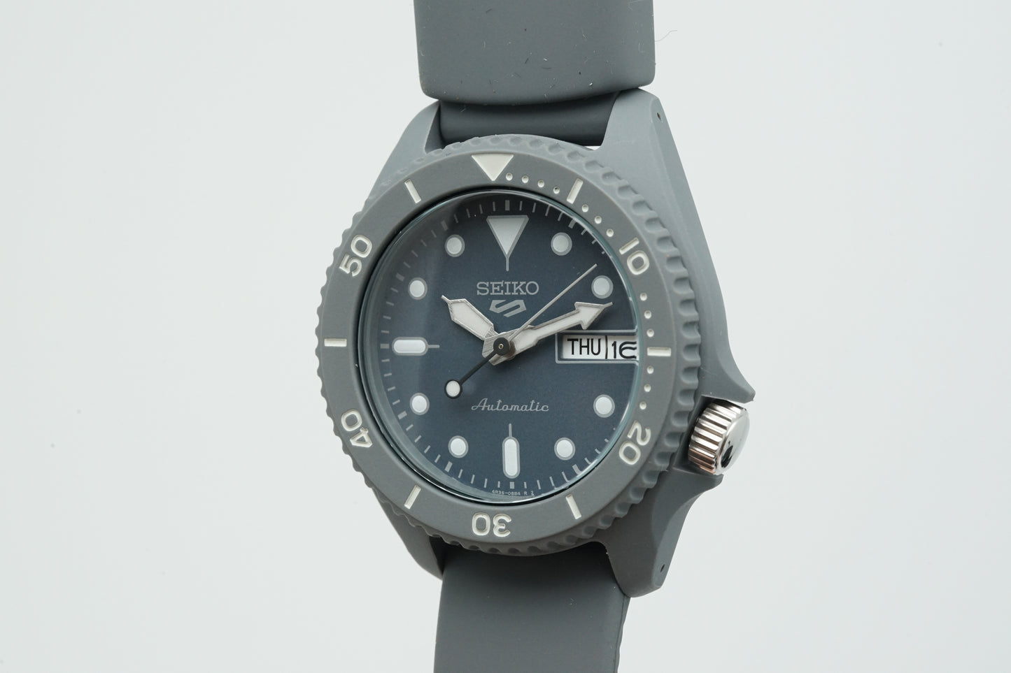 Seiko 5 Sports SRPG81K Grey Bio-Plastic Automatic Sports Watch
