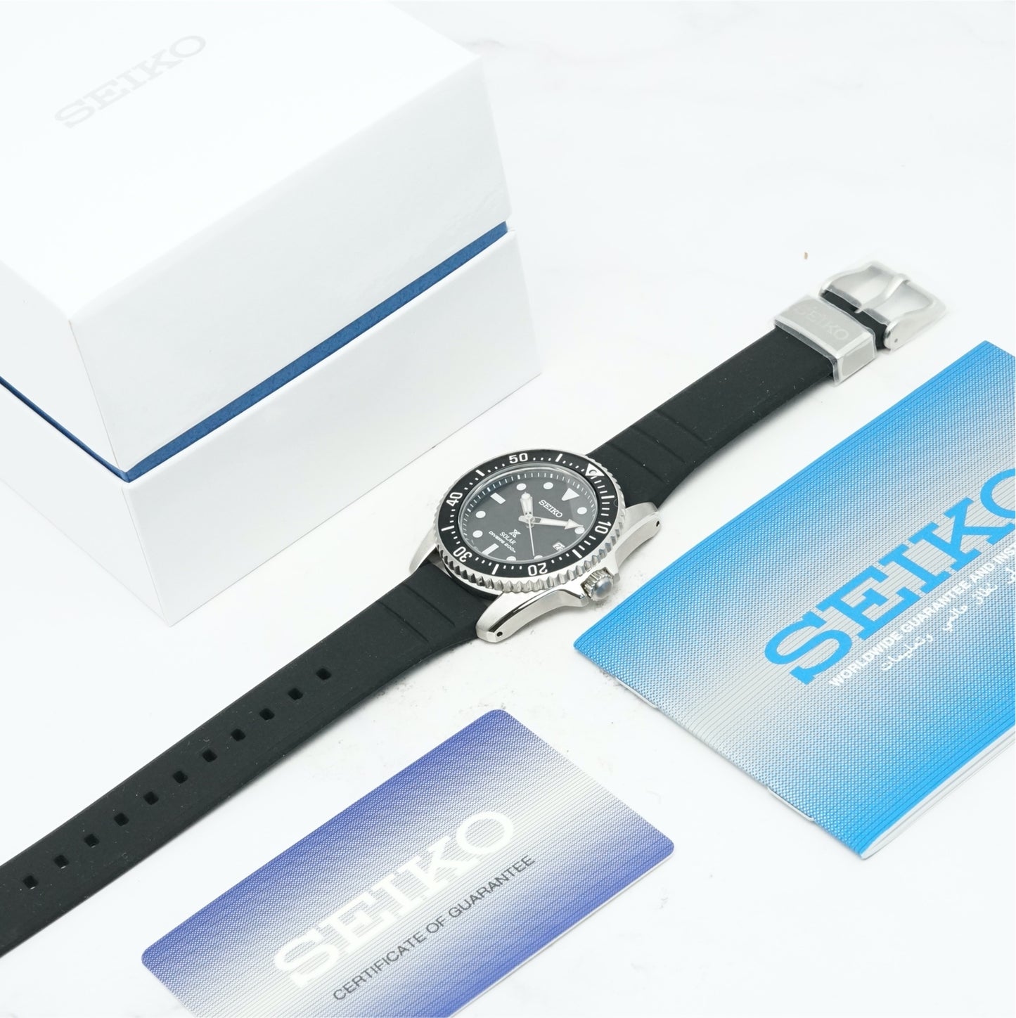 Seiko Prospex SNE573P Black Dial Solar Air Diver - V147-0CS0