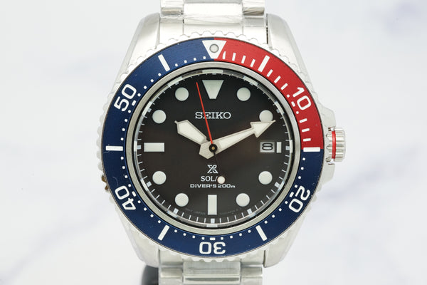 Seiko Prospex SNE591P Pepsi Bezel Solar Air Diver - V157-0DP0