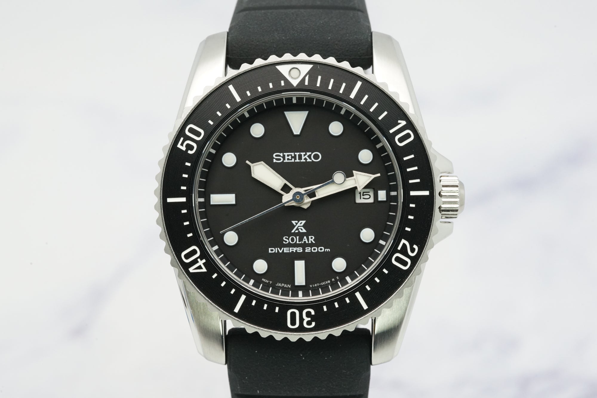 Seiko Prospex SNE573P Black Dial Solar Diver Watch
