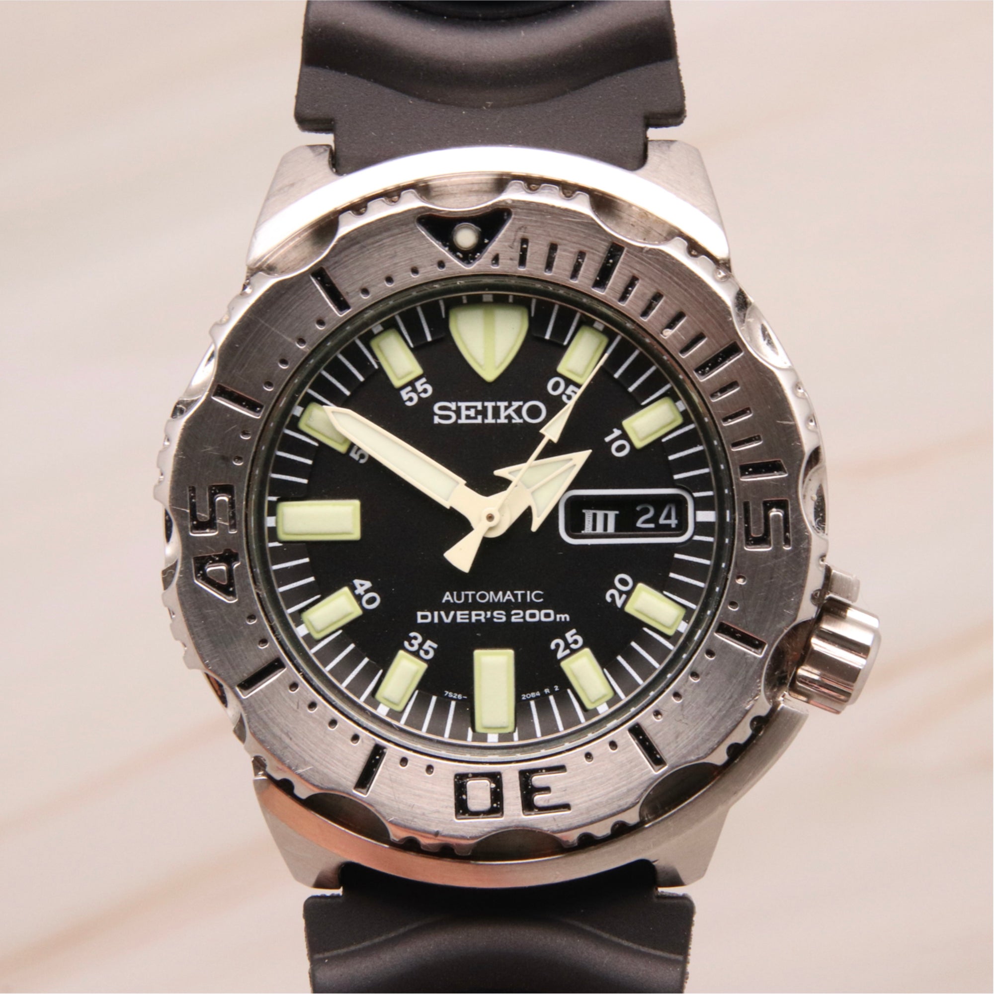 Seiko black clearance monster 1st generation